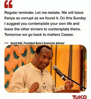 Image result for david ndii as corrupt as we found it
