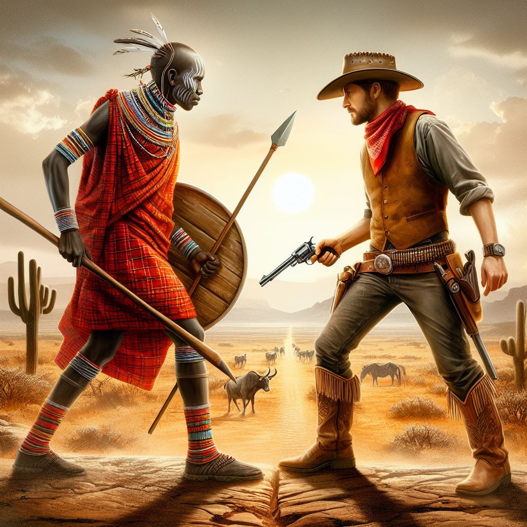 maasai dueling a cowboy.jpeg