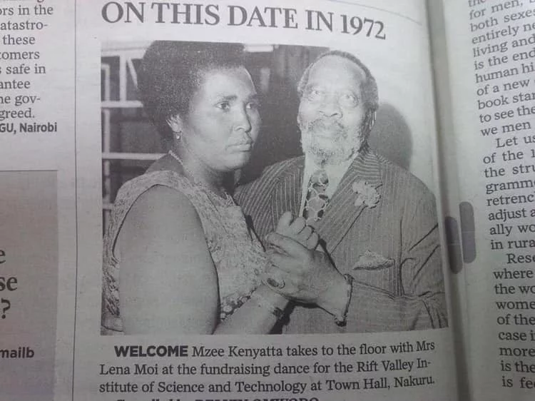 Mzee kenyatta and Lena Moi