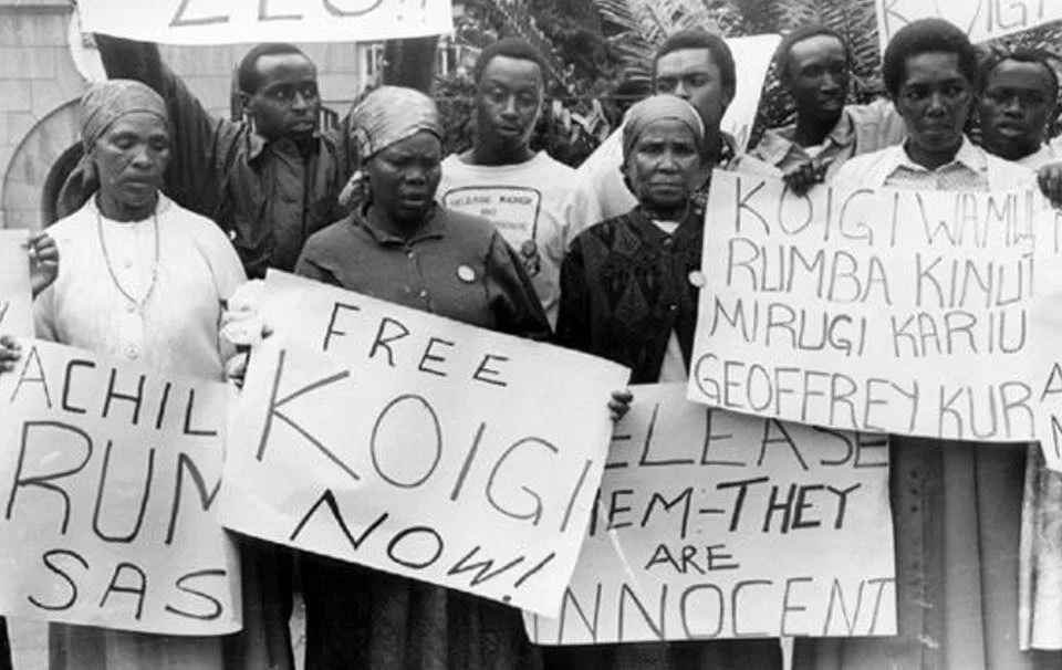 Supporters protesting