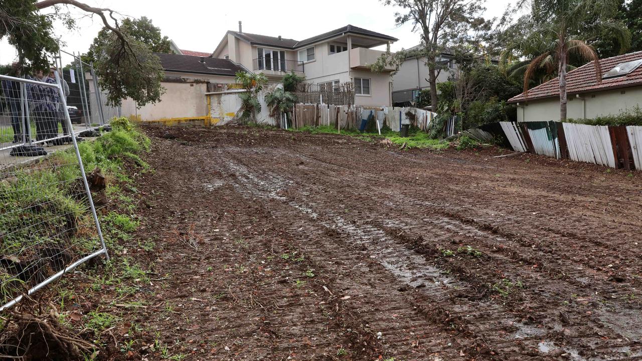 Bruce Roberts’ house has been razed after two bodies were found decomposing inside. Picture: David Swift