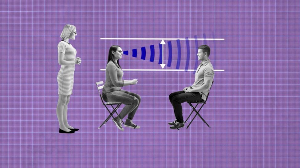 Studies have shown that women tend to lower their voice pitch when they are speaking to a man they find attractive (Credit: Michal Bialozej/BBC)
