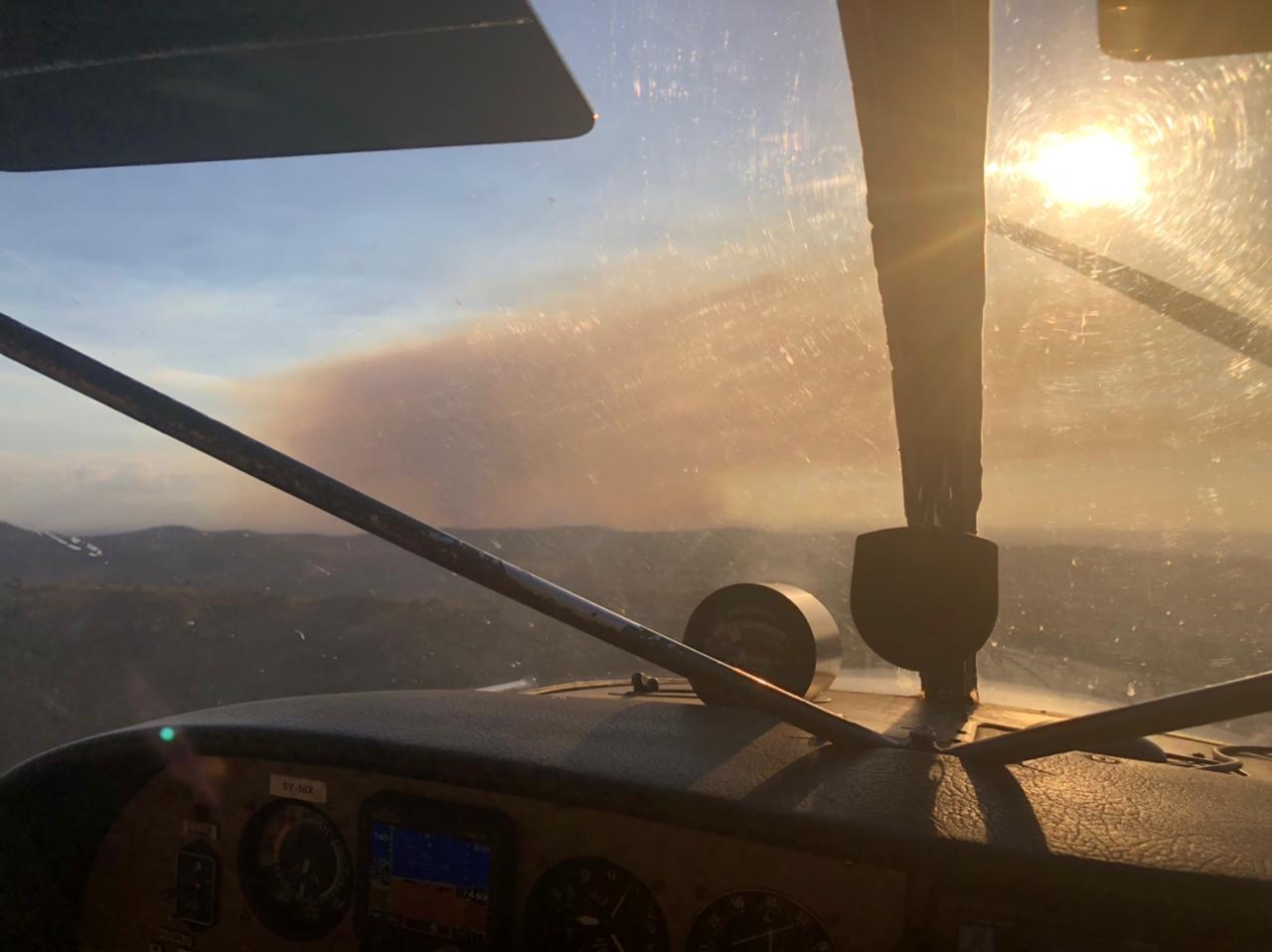 There was a large haze of smoke as a result