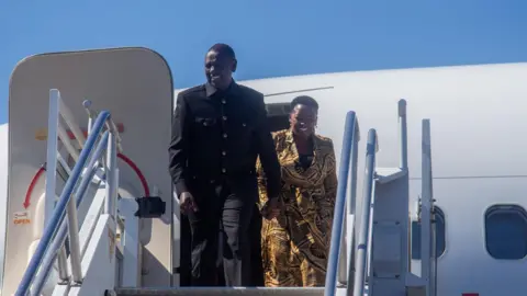 Kenyan presidency  President William Ruto arriving in the US 