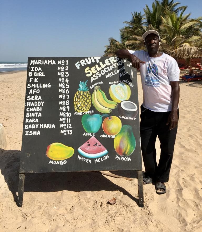  Fruit seller Abdullah Labamba, pictured, says paedos often target vulnerable child workers selling peanuts