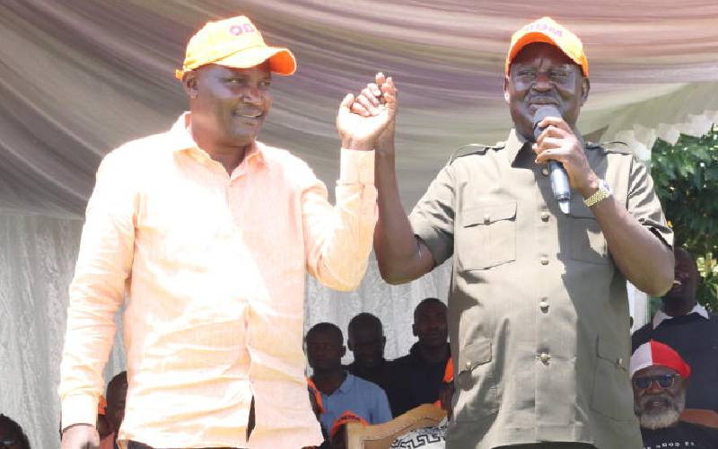 Raila endorses Mbadi to take on Omondi in war on ODM rebels Raila endorses Mbadi to take on Omondi in war on ODM rebels